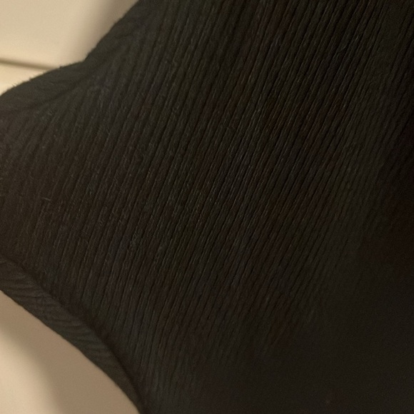 NAKED WARDROBE Black Spaghetti Strap Ribbed Bodysuit size L - Picture 3 of 3